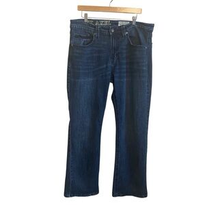 TK Axel Men's Stone Wash Arnav Mid Rise Slim Boot Bootcut Jeans Size 36x32